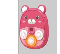 Générique Machines De Punch De Musique Ours, Machine De Boxe d'ours Rechargeable Murale, LED Cibles Murale Jouet Musical Panneau De Frappe, pour Sports Familiaux Intérieur Extérieur Adultes