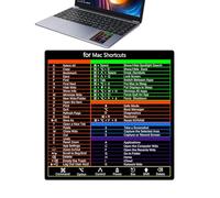 Générique MaćÖs Shortcuts Sticker - Keyboard Shortcuts | Shortcuт Key Stickers for Notebook - Äpple Windowś Photøshop Shortcuт Keys PVC Printed Lamination Knowledge Film 1 Sheet