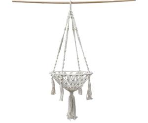 Générique Macrame Cat Hammock - 47.24x15.75in Cotton Rope Woven Hanging Pet Swing Bed | Decorative Cat Hanging Chair Net Basket Cats Bed for Home Kitten Window Sill Desk Bedside Perch,