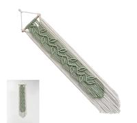 Générique Macrame Wall Hanging - Cotton Rope | Handmade Wall Macrame For Home Decor Background | Room Hanging In Orange Green Or Wine Red For Living Room Bedroom Balcony