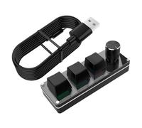 Générique Macro Keyboard - Keypad Programming, Simple Lightweight Portable Silent, Mini Keyboard for Study, Game, Business, Work, Workplace, Workshop, and Compact Computer Accessory