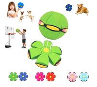Générique Magic Meta Ball Bouncing Ball, Children's Bouncing Balls Magic Meta Balls, Parent-Child Interaction, Dual Form Freely Switchable, with 6 Light, Suitable for Indoor & Outdoor Use (Green)