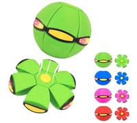 Générique Magic Meta Ball, Magic Bouncing Ball, Children's Bouncing Balls, Dual Form Time Delay Transformation Bouncy Balls with 6 Lights, Parent-Child Interaction Toy (Green,No Light)