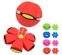 Générique Magic Meta Ball, Magic Bouncing Ball, Children's Bouncing Balls, Dual Form Time Delay Transformation Bouncy Balls with 6 Lights, Parent-Child Interaction Toy (Red,No Light)
