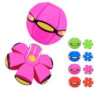 Générique Magic Meta Ball, Magic Bouncing Ball, Children's Bouncing Balls, Dual Form Time Delay Transformation Bouncy Balls with 6 Lights, Parent-Child Interaction Toy (Pink,No Light)