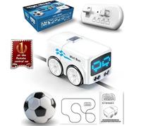 Générique Magic Mini RC Bus - 2026 Upgraded Magic RC Mini Bus, Inductive Minis Interactive Cars Follows The Line, Four Modes Automatic Obstacle Avoidance with LED Expression Display (Blanc)