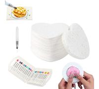 Générique Magic Puffy Paint, Magic Foam Texture Paper, 3D Drawing Magic Canvas Sponge, Foam Texture Blank Painting Paper, DIY Bubble Drawing Pens Art Supplies (Heart Set/10pcs)