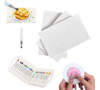 Générique Magic Puffy Paint, Magic Foam Texture Paper, 3D Drawing Magic Canvas Sponge, Foam Texture Blank Painting Paper, DIY Bubble Drawing Pens Art Supplies (Rectangle Set/10pcs)