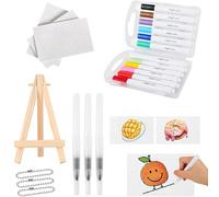 Générique Magic Puffy Painting Kit, 3D Drawing Canvas Sponge, Puffy Popcorn Draw Texture Painting, DIY Bubble Drawing Pens Art Supplies (Rectangle)