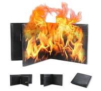 Générique Magic Trick Fire Flaming Wallet, Magic Trick Fire Wallet, PU Leather Flame Wallets, Novelty Tricks Wallets for Adult Magicians and Magics Enthusiasts (1pcs)