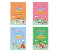 Générique Magic Writing Book For Kids, Reusable Grooved Workbooks For Office, Magic Grooved Practice Copybook, Learn To Write Children Kindergarten Preschool Tracing Letter