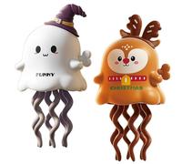 Générique Magical Mini Dancing Ghost, Christmas - Creative Twisting Clockwork Slide, Dance and Swinging 3D Clockwork Ghosts Toy, for Halloween&Christmas, Birthday Gifts (C+D)