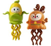 Générique Magical Mini Dancing Ghost, Christmas - Creative Twisting Clockwork Slide, Dance and Swinging 3D Clockwork Ghosts Toy, for Halloween＆Christmas, Birthday Gifts (A+D)