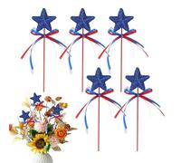 Générique Magique de Princesse - Lot de Cinq Jouets de Jeu de rôle Scintillants, bâton étoile en Plastique, Accessoire de déguisement Brillant pour | Cadeau de fête de théâtre AC