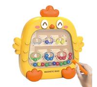 Générique Magnet Color and Counting Maze - Sealed Acrylic Safety Shield, Integrated Magnetic | Chicken Design Counting Toys, Travel Game for Boys Girls 4+, Fine Motor Skills, Math, Yellow