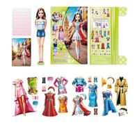 Générique Magnet de en Papier - Apprentissage du Paquet de Jouets, Puzzle d'habillage | Board de Match de vêtements interactifs, Jouet d'imagination Artisanale Amusante, kit de Pratique pour l