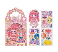 Générique Magnet Dress Up Doll | Mix Match Outfits Imaginative - Strong Magnetic Dress Up Doll Toy - for Home Classroom Party Fashion Lovers Collectors Children Preschoolers