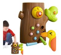 Générique Magnetic Bird Feeding Game - Wooden Magnet Catch Set, Fine Motor Skill Builder, Fun Interactive Learning Activity, Color-Recognition Play | Educational Sensory Toy for Preschool Kids