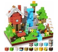 Générique Magnetic Blocks-100PCS Magnetic Building Blocks Tiles Stacking Cubes Game, Creative Construction STEM Sensory Toys for Kids Boys Girls Ages 3 4 5 6 7 8 9 10 Christmas Birthday Gifts