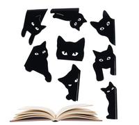 Générique Magnetic Bookmark Clips, 8 Piece Reading Marker Set, 1.57-3.15 inches Cute Page Holders with Strong Grip, Sturdy Paper Accessories, Book Tabs with Colorful, Study Helper for Students Kids