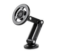 Générique Magnetic Car Phone Holder, Foldable Mount Stand, Multifunctional Rotatable Bracket, Strong Magnet Grip, Compact Hands-Away Design, Made of Excellent Abs Material