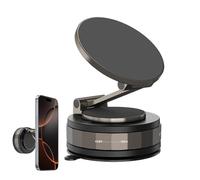 Générique Magnetic Car Phone Mount, Vacuum Non-Slip Dashboard Holder, Multifunctional Automobile Cradle, Secure Grip, Easy Installation, General Size for Car Dashboard, Windshield, and Console