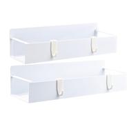Générique Magnetic Cup Holder Tray, 2-Pack Fridge Water Cup Rack With Strong Magnet, Non-Drilling Storage Shelf For Kitchen RV Microwave Bathroom Apartment Home Organization, Black And White