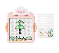 Générique Magnetic Drawing Board Toy | ABS, 13.2in X 1.7in X 15.1in, Astronaut/Rabbit/Duck | Beads, Patterns, Pens Included | Educational Toy for 3-6 Year Old Boys & Girls