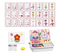 Générique Magnetic Dress Up Doll - Game Double Sided Puzzles | ABS Material, Magnetic Dolls and Girls Indoor Party Birthday School Classroom Travel and Home Entertainment