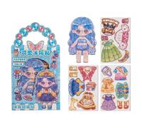 Générique Magnetic Dress Up Doll Set Mix Match Outfits Imaginative