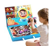 Générique Magnetic Dress-Up Play Set - Double-Sided Pretend Play Board, Creative Fashion Puzzle Kit, Educational Fine Motor Skill Toy | for & Preschoolers, Home & Classroom