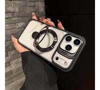 Générique Magnetic Dual Stand Clear Case for iPhone 17/16/15/14 Series, for iPhone 17 Pro Max Case with Folding Stand (for iPhone14promax,Black)