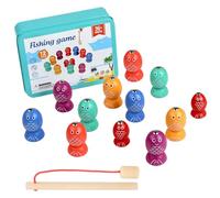 Générique Magnetic Fishing Game, Wooden Fish Activity, Sensory Fine Motor Toy, Skills Development Set for Kids, Indoor Preschool Learning, Classroom Baby Age 2 to 6 29.12 inches
