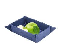 Générique Magnetic Foldable Camping Bowl - Silicone Magnet 22x15.5x4.2cm Folded 18.6x24.5cm | Silicone Camping Bowl Portable Food Container Snack B́owl | For Travel Picnic Hiking Outdoor