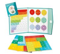 Générique Magnetic Fraction Demonstration Book, Magnetic Math Master Set, Fraction Educational Puzzle, Demonstration Book Toys for Kids Adding, Subtracting