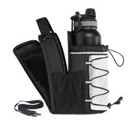 Générique Magnetic Gym Bag, Gym Pouch for Keys and Phone, Portable Adjustable-Strap Leak-Proof Storage Wallet for Outdoor, Fitness, Secure Essentials Holder 4.33x 6.30x10.24 inches