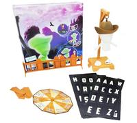 Générique Magnetic Hangman Mystery Word Game, Interactive Family Board Game, Travel Word Guessing Games, Fun Party Spelling Challenge for Kids & Adults, Guess The Word Before Hank Falls (1 Set)