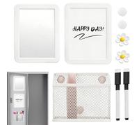 Générique Magnetic Locker Accessories, Dry Erase, Mirror Pen Holder Set