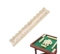 Générique Magnetic Mahjong Racks - Magnetic Non-Slip Acrylic Scalloped,Mahjong Rack and Pusher Combo 17.48x2.8x1.22 inches - for Home Family Gathering Travel Party Senior Center Club