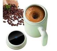 Générique Magnetic Mixing Mug - Rechargeable Coffee Cup for Drinks | 316 Stainless Steel Abs with Temperature Display, Automatic Stirring, Portable Insulated Cup for Milk, Water, Home and Camping