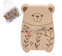 Générique Magnetic Needle Minder - Animal Shape Holder with Strong Magnet, Enamel Metal Clasp Backing, Included 100 Pieces Stainless Steel Pins, Rust Resistant Proof | Use for Crafting Dressmaking