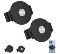 Générique Magnetic Phone Clamp - Metal Phone Clip for All Magnet Car Holder, Secure Fit Metal Plate Smartphone Attachment for Video Recording Selfie Navigation Live Streaming (Sliver*2)