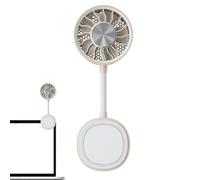 Générique Magnetic Phone Fan - ABS 7W 360° Adjustable Portable Handheld Cooling Device, Rechargeable Mini Fan | Personal Air Cooler for Home Office Travel Picnic Beach Camping School Commuting Use