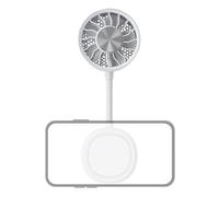 Générique Magnetic Phone Fan - ABS 7W 360° Adjustable Portable Handheld Cooling Device, Rechargeable Mini Fan | Personal Air Cooler for Home Office Travel Picnic Beach Camping School Commuting Use