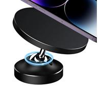 Générique Magnetic Phone Holder, 360 Degree Rotation Foldable Mounting Bracket, Car Stand for Trucks Automotive Desktop Use, Strong Grip Magnet, Angle Viewing Support, Travel Friendly Accessory