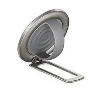 Générique Magnetic Phone Ring Holder with Adhesive Ring - Soft Silicone Rotating Grip Stand, 7x1.5cm - Aluminum Alloy for Universal Phone