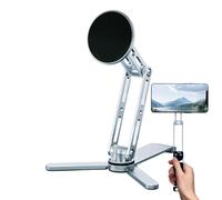 Générique Magnetic Phone Stand, 360-Degree Rotating Portable Holder, Ideal for Travel, Selfies, Delivery Drivers, RV Trips, Long Drives, Taking Photos, and Convenient Consumer Electronics Accessory