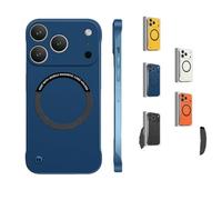 Générique Magnetic Ultra Thin Frameless Matte Slim Case for iPhone 17 Pro Max,17/16/15/14/13,Minimalist Lightweight Soft Touch Skin (Blue,for iPhone14 Pro Max)