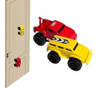 Générique Magnetic Wall Climbing Toy Car, Emboadlie Magnetic Anti Gravity Wall Climbing Car, Zero Gravity Car Toy Wall Climbing, That Drive on Walls and Ceiling (Yellow*Red)
