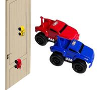 Générique Magnetic Wall Climbing Toy Car, Emboadlie Magnetic Anti Gravity Wall Climbing Car, Zero Gravity Car Toy Wall Climbing, That Drive on Walls and Ceiling (Red*Blue)